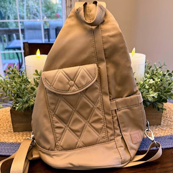 IHKWIP Nylon Convertible Sling or Backpack Sand main image 5